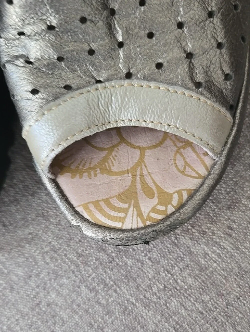 Fly London metallic perforated